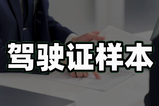 驾驶证定制案例